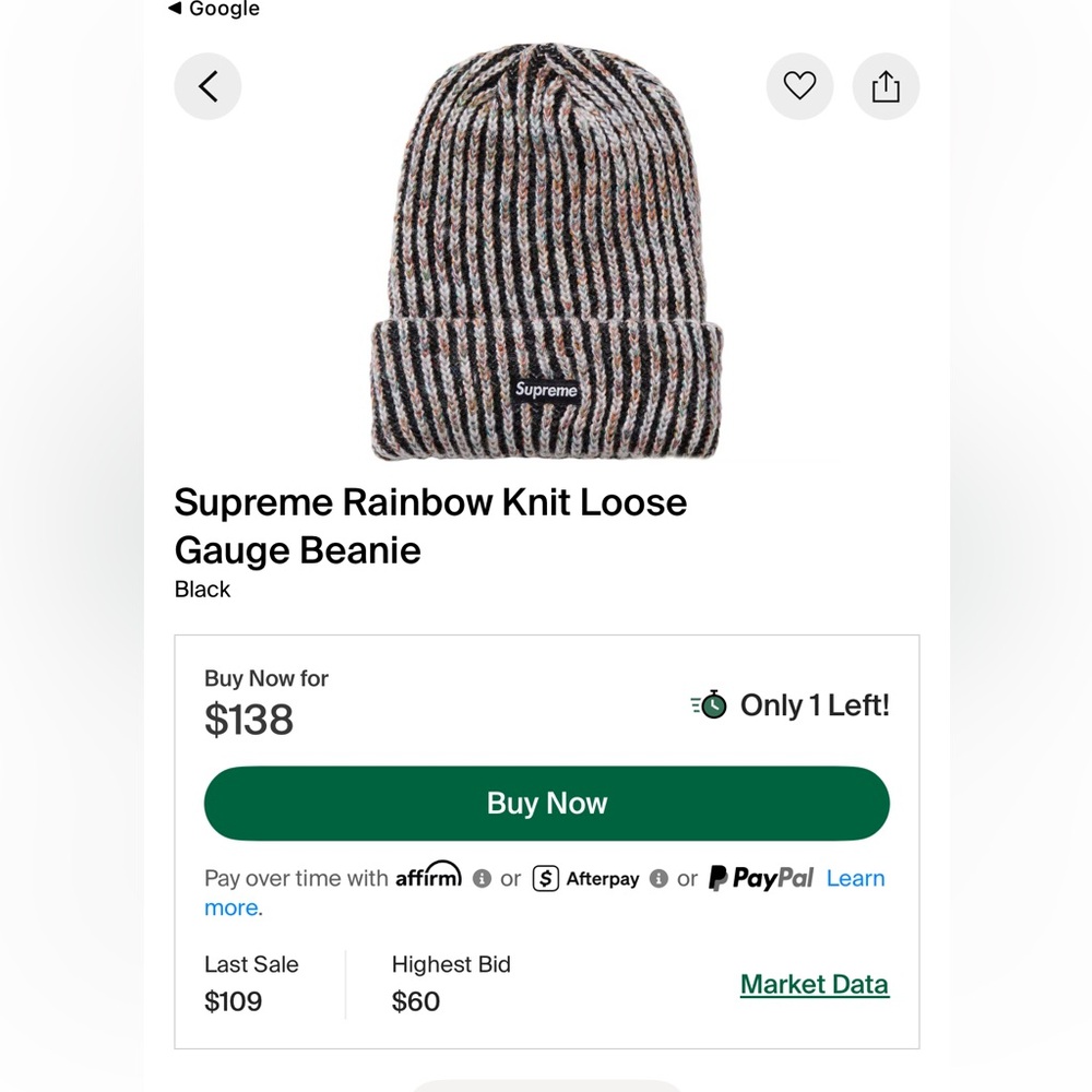 Supreme WoolKnit Beanie